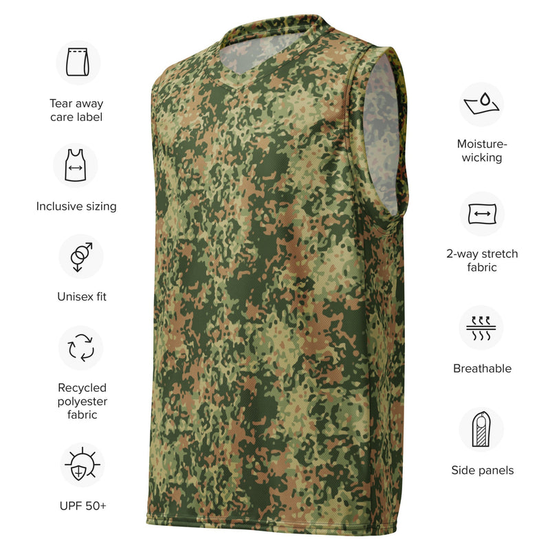 Fractal Dutch Multi-Terrain CAMO Unisex Basketball Jersey