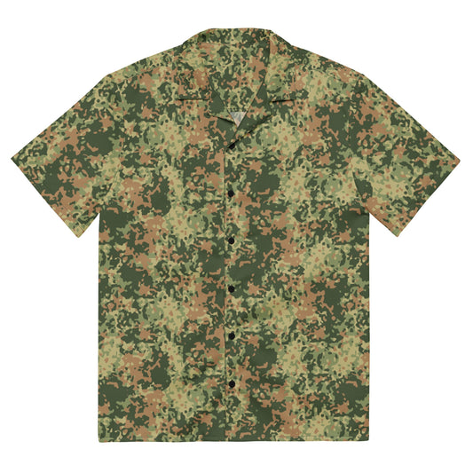 Dutch Fractal Multitone CAMO Unisex button shirt - 2XS - Button Shirts
