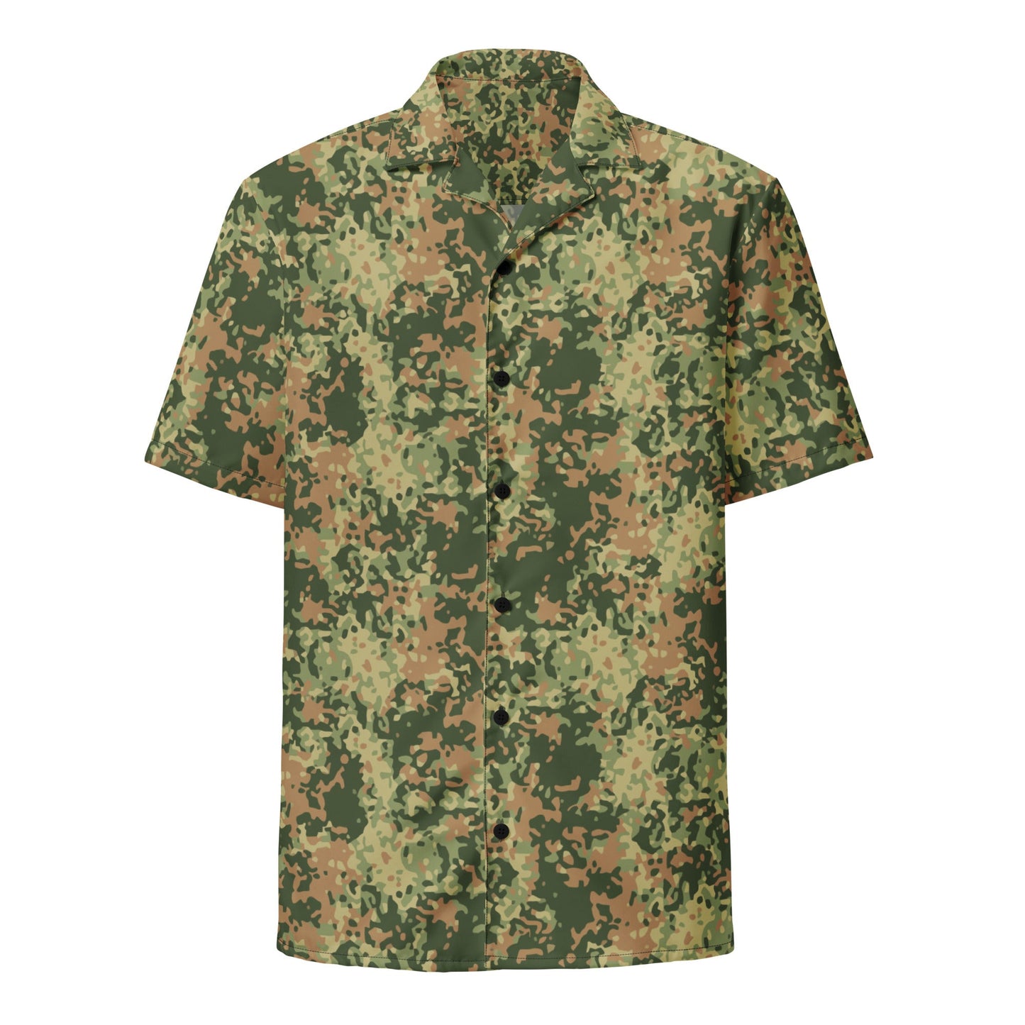Dutch Fractal Multitone CAMO Unisex Short-Sleeve Button Shirt