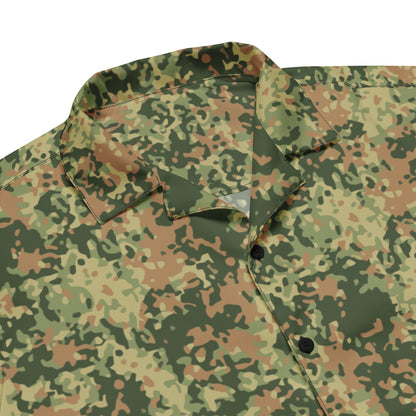 Dutch Fractal Multitone CAMO Unisex Short-Sleeve Button Shirt