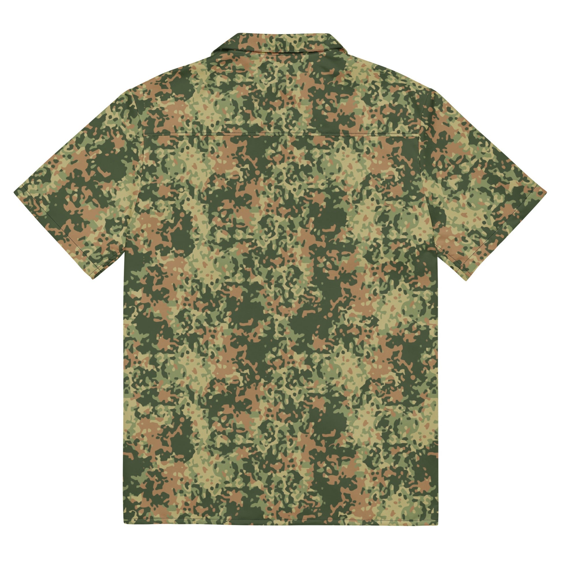 Dutch Fractal Multitone CAMO Unisex Short-Sleeve Button Shirt