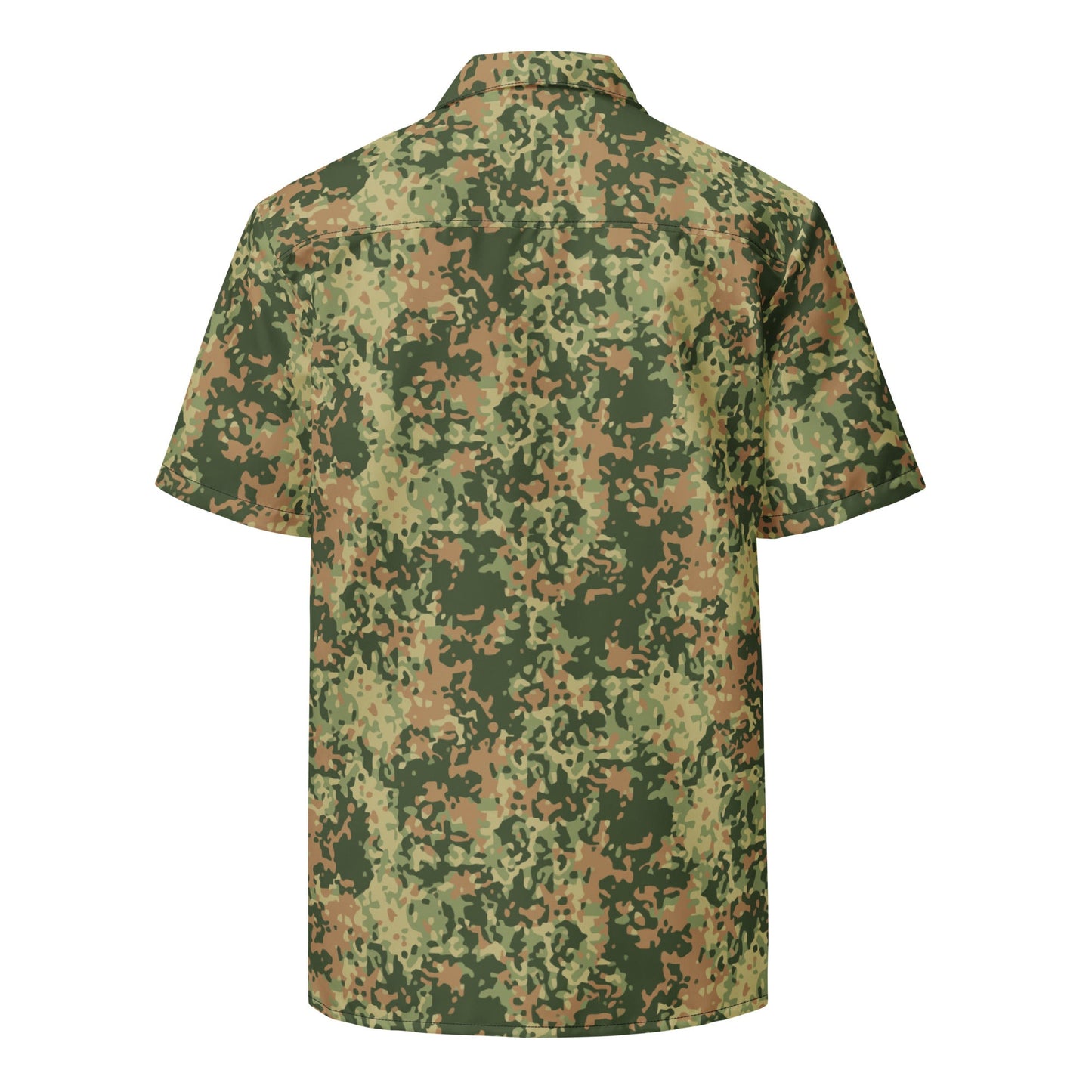 Dutch Fractal Multitone CAMO Unisex Short-Sleeve Button Shirt