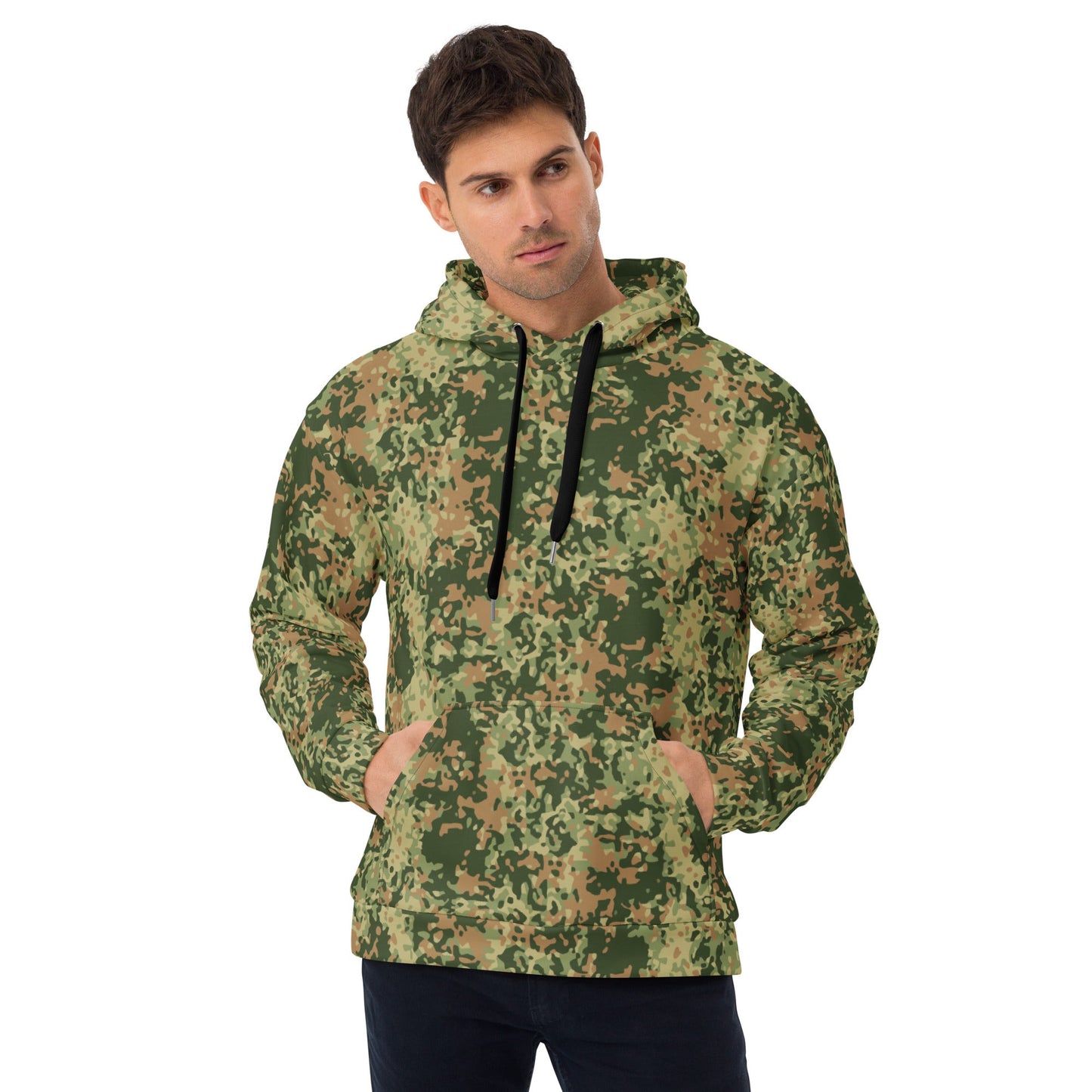 Dutch Fractal Multitone CAMO Unisex Hoodie - 2XS - Hoodies