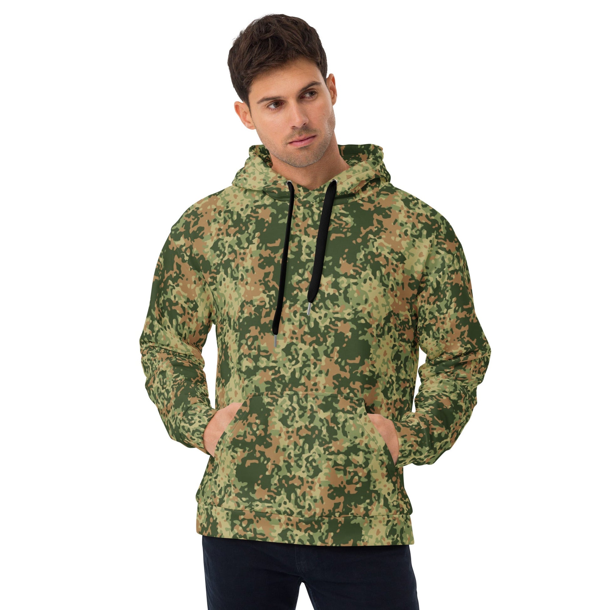Dutch Fractal Multitone CAMO Unisex Hoodie - 2XS - Hoodies