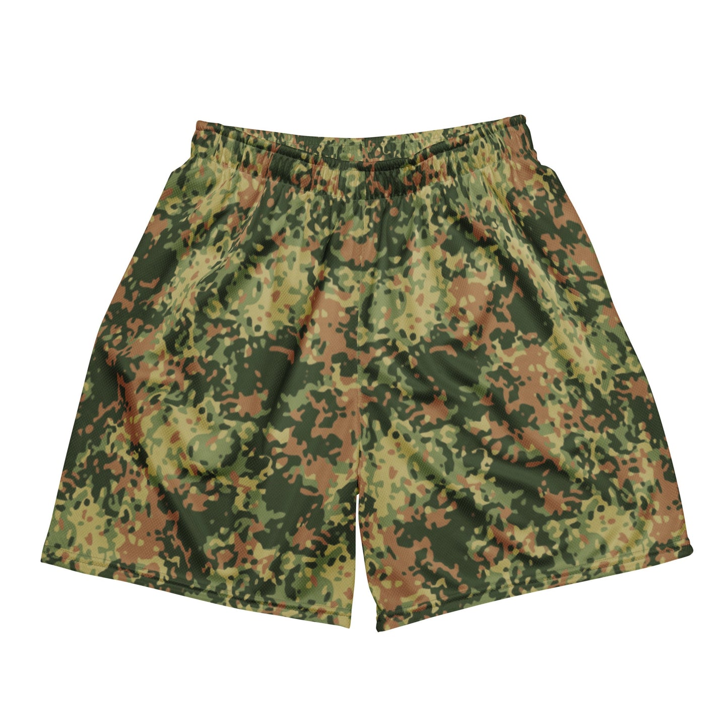 Dutch Fractal Multitone CAMO Unisex Mesh Shorts - 2XS