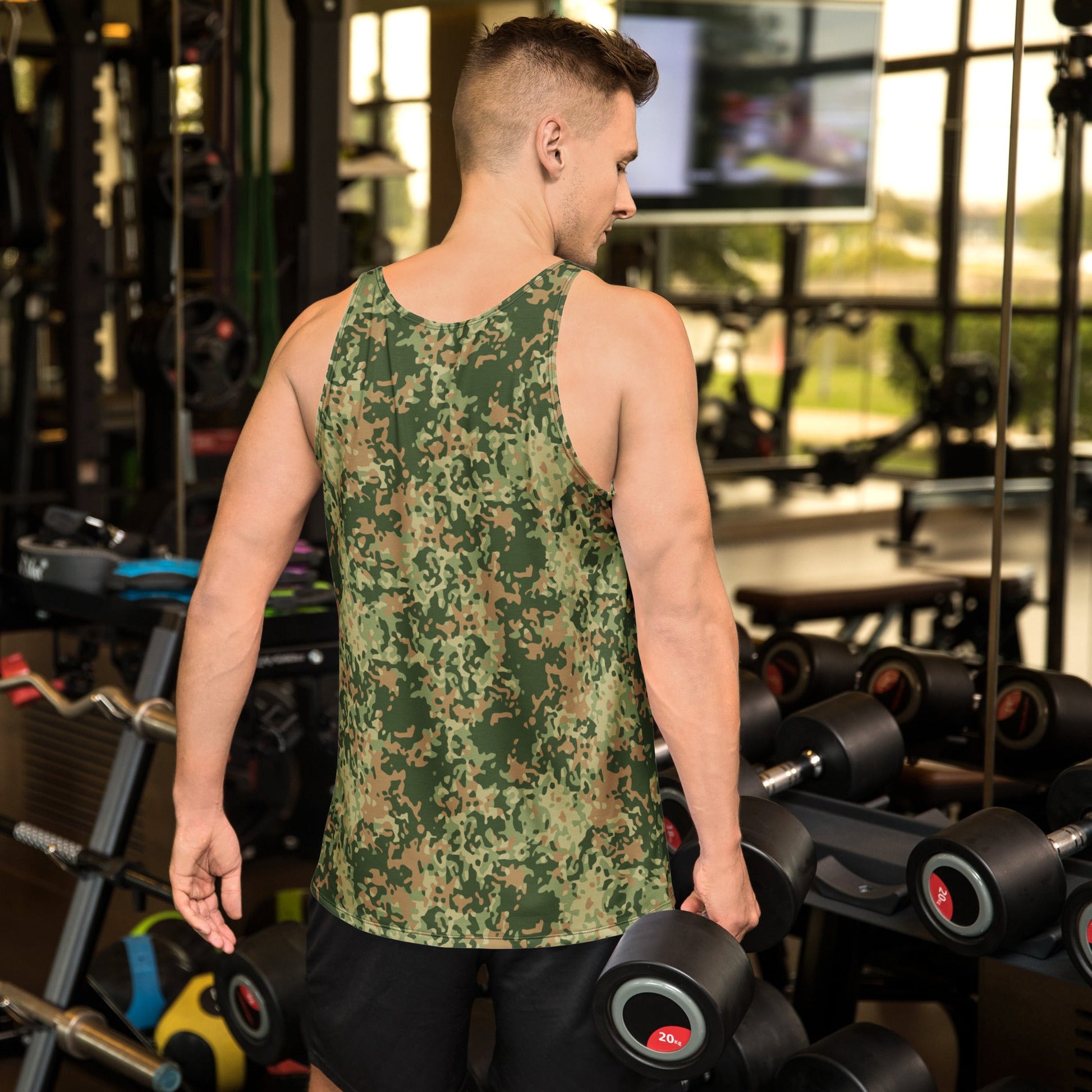 Dutch Fractal Multitone CAMO Unisex Tank Top