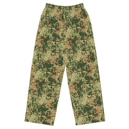 Dutch Fractal Multitone CAMO unisex wide-leg pants - 2XS - Wide-leg Pants