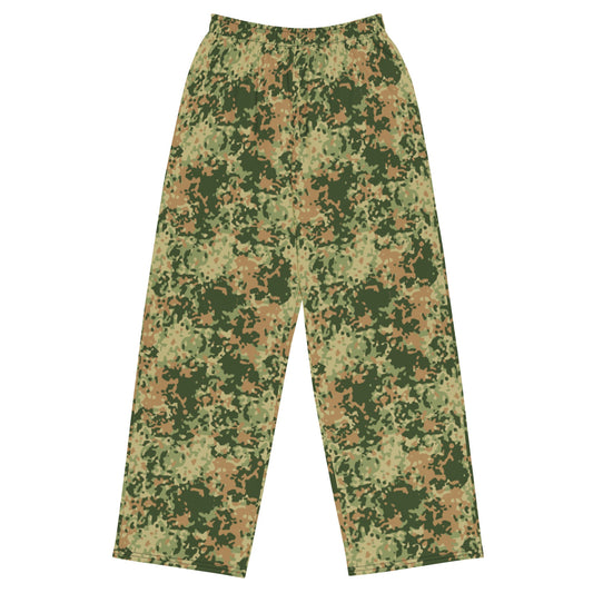 Dutch Fractal Multitone CAMO unisex wide-leg pants - 2XS - Wide-leg Pants