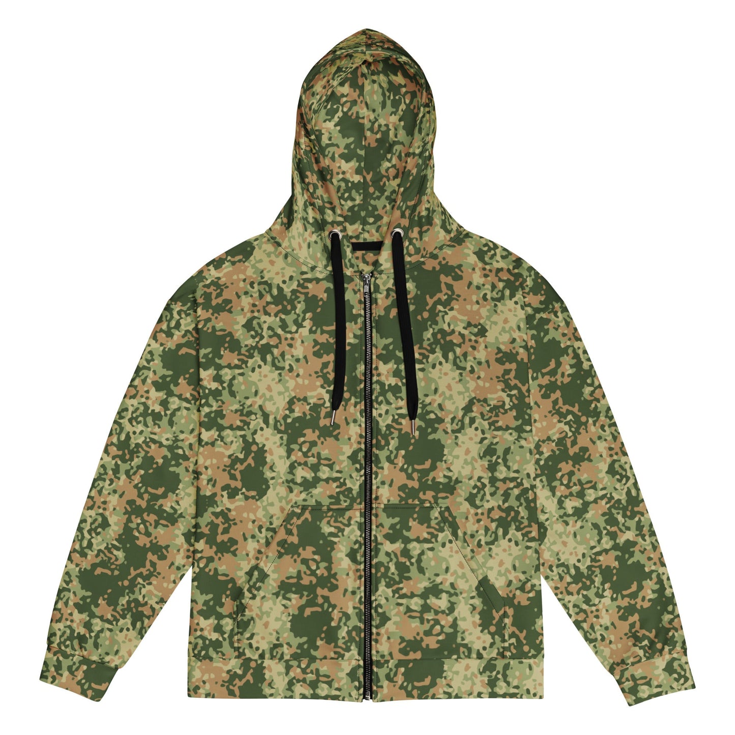 Dutch Fractal Multitone CAMO Unisex zip hoodie - 2XS - Zip Hoodies