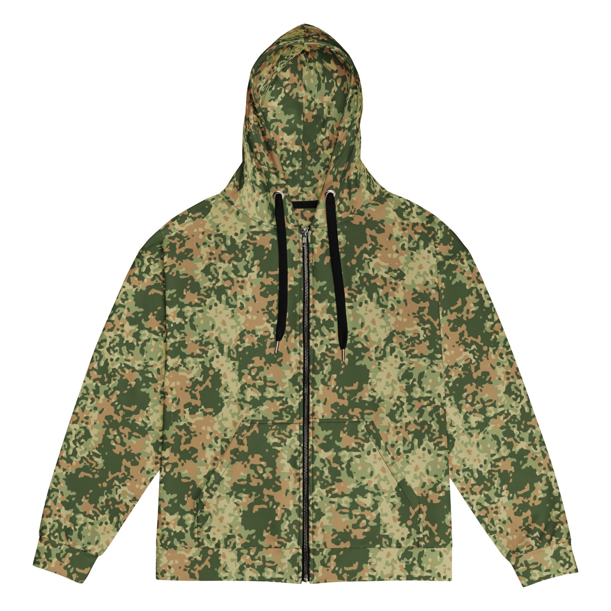 Dutch Fractal Multitone CAMO Unisex zip hoodie - 2XS - Zip Hoodies