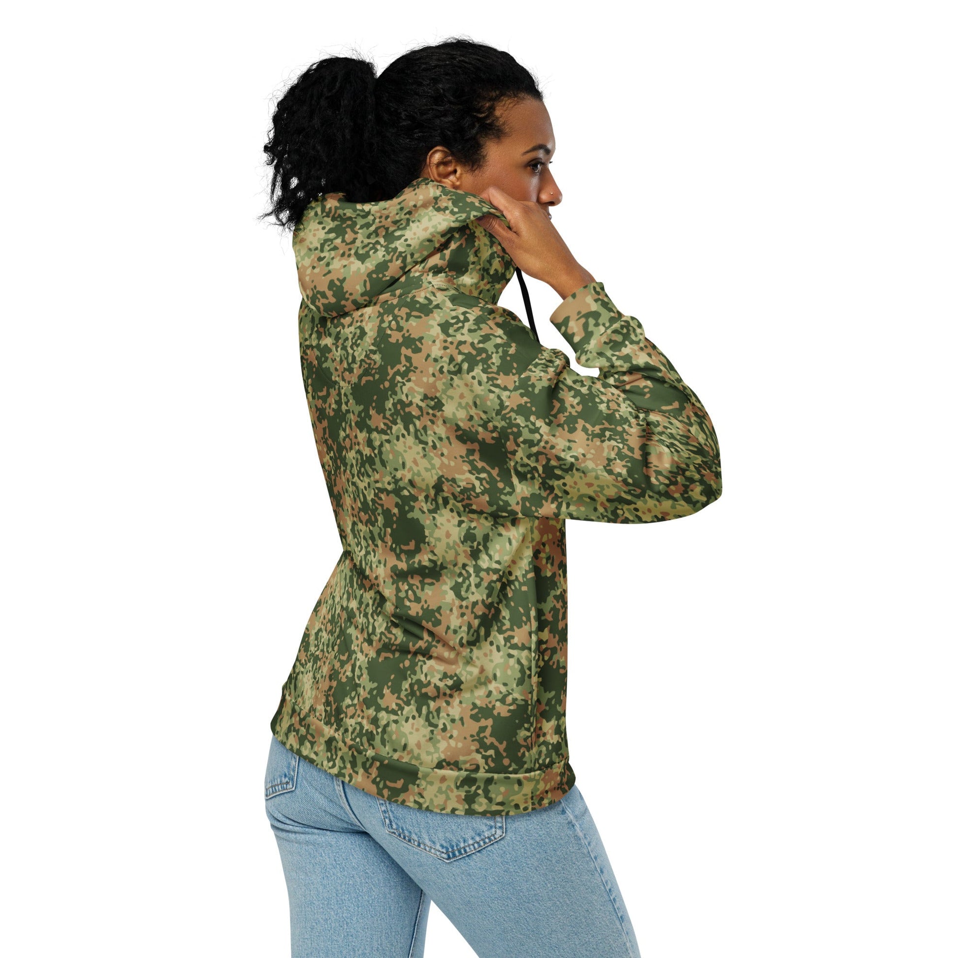 Dutch Fractal Multitone CAMO Unisex zip hoodie - Zip Hoodies