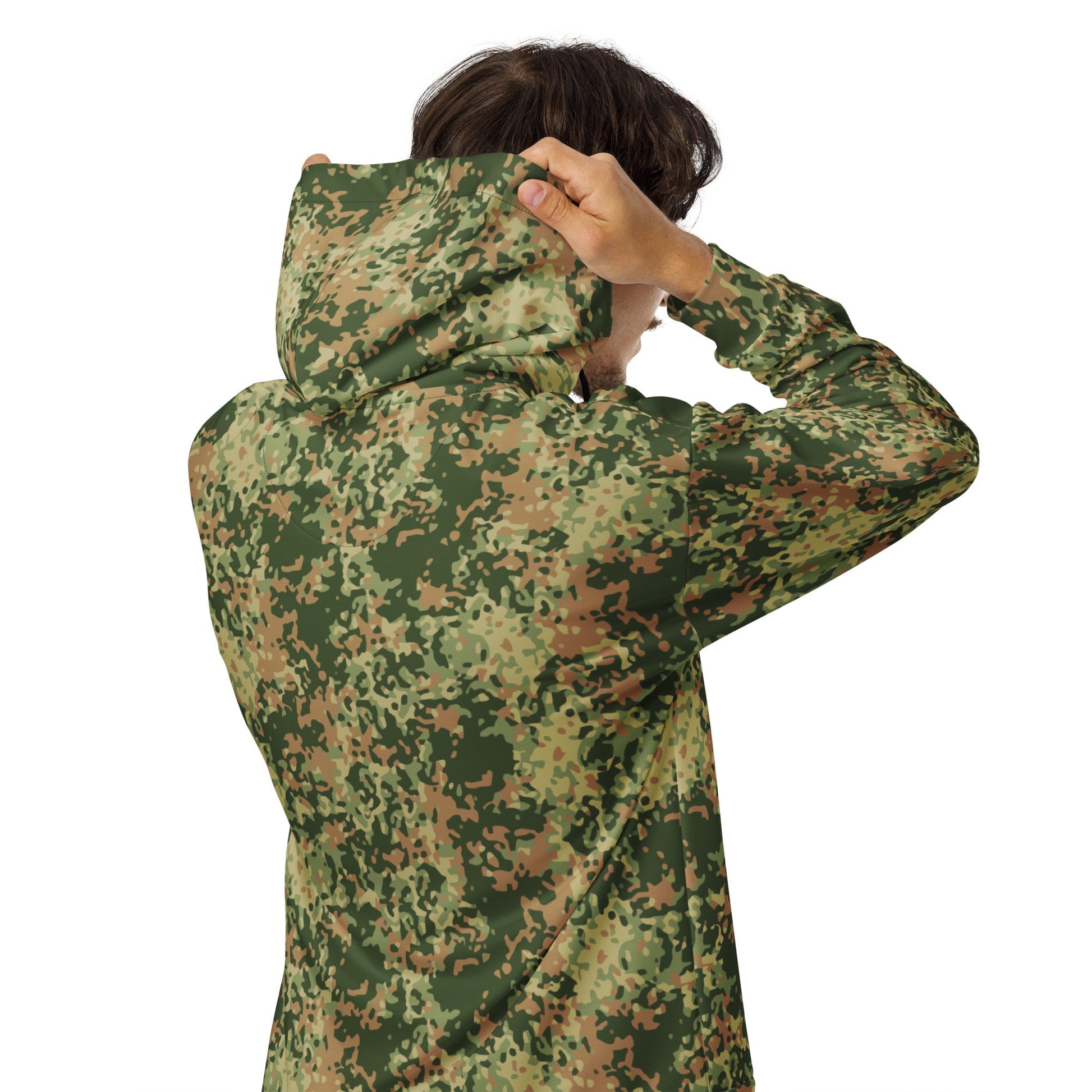 Dutch Fractal Multitone CAMO Unisex zip hoodie - Zip Hoodies