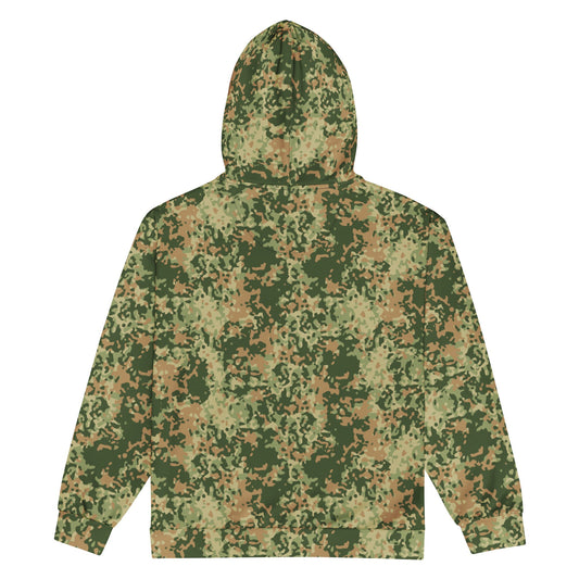 Dutch Fractal Multitone CAMO Unisex zip hoodie - Zip Hoodies