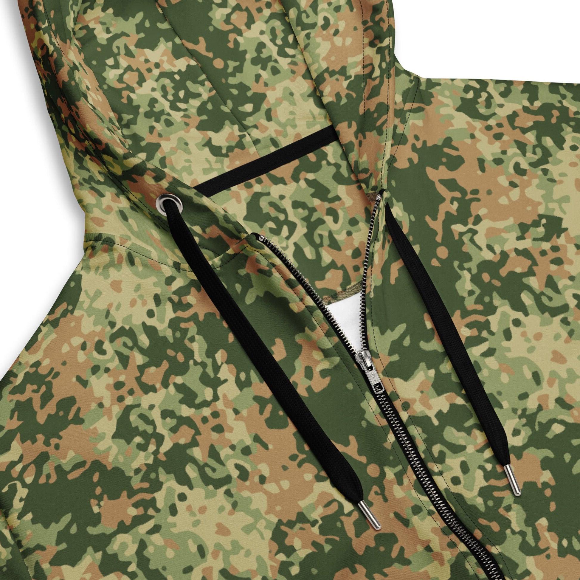 Dutch Fractal Multitone CAMO Unisex zip hoodie - Zip Hoodies
