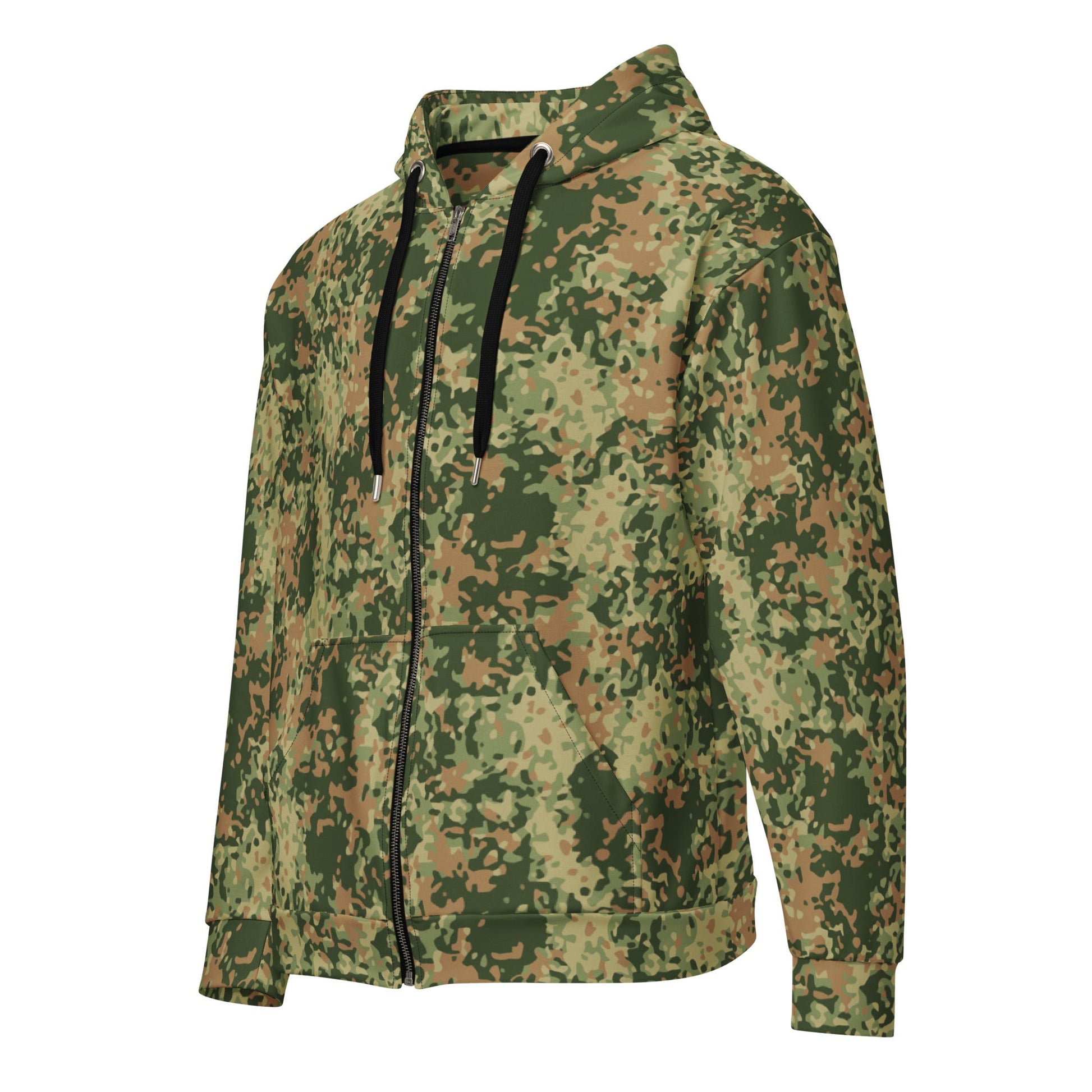 Dutch Fractal Multitone CAMO Unisex zip hoodie - Zip Hoodies