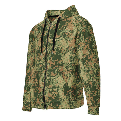 Dutch Fractal Multitone CAMO Unisex zip hoodie - Zip Hoodies