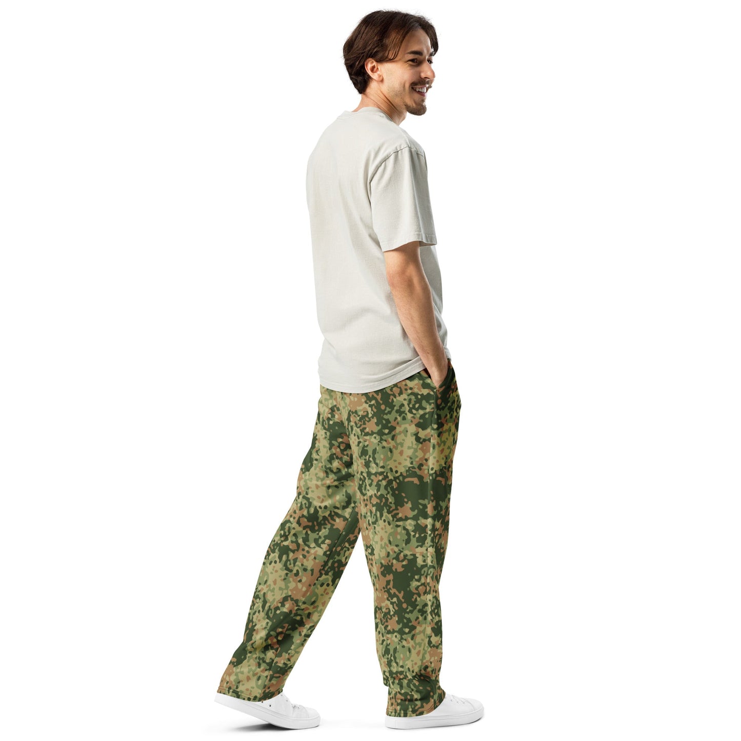 Dutch Fractal Multitone CAMO Unisex Wide-Leg Joggers