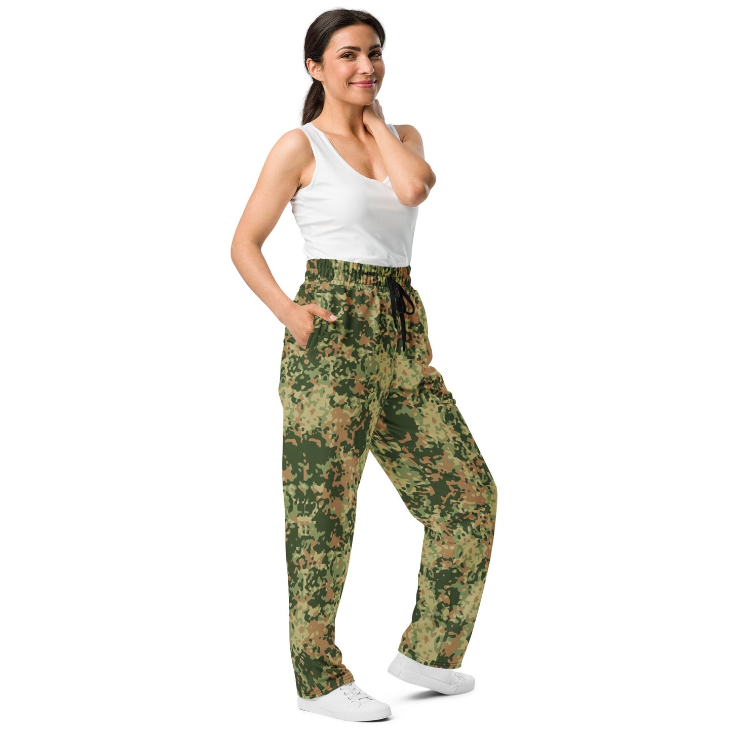 Dutch Fractal Multitone CAMO Unisex Wide-Leg Joggers