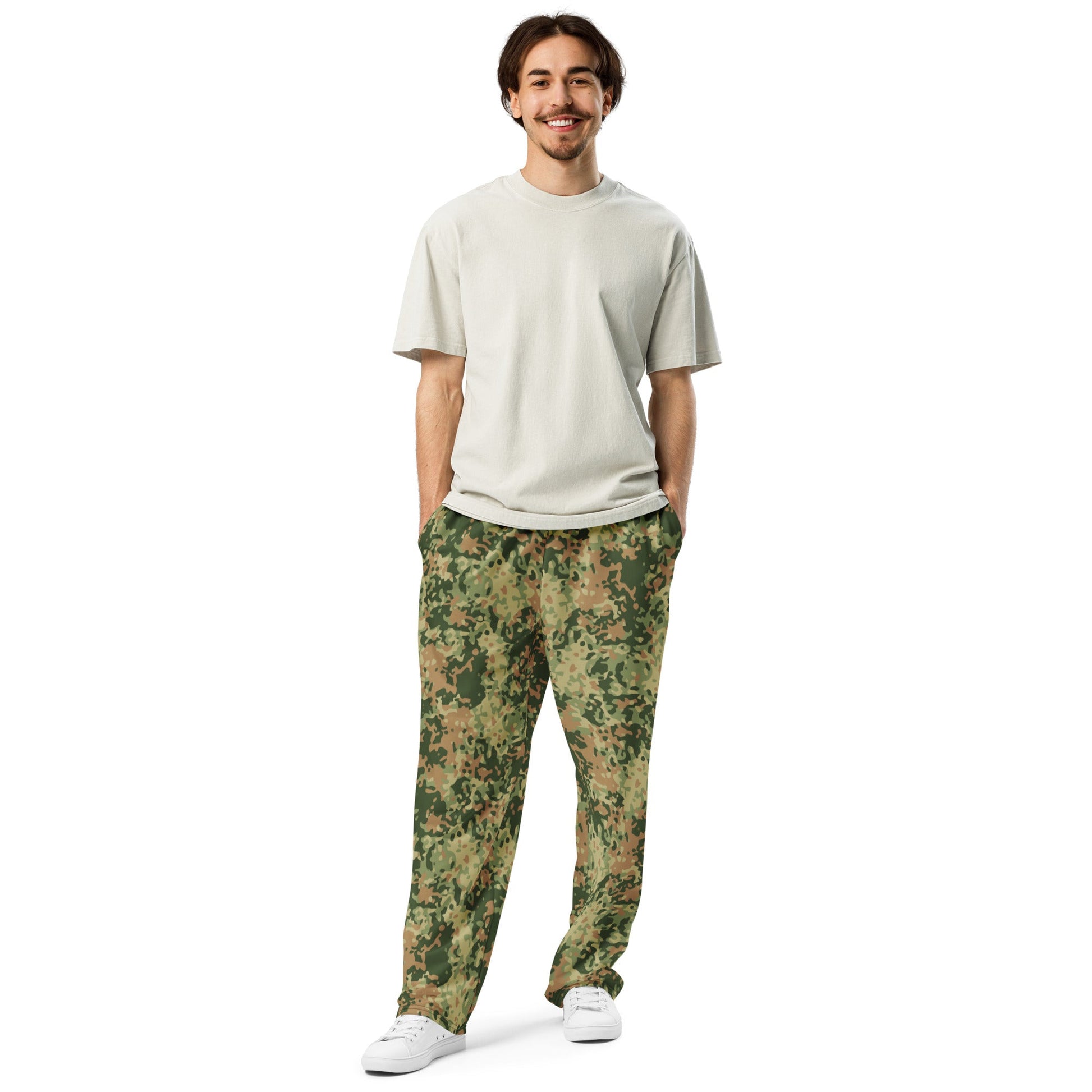 Dutch Fractal Multitone CAMO Unisex Wide-Leg Joggers