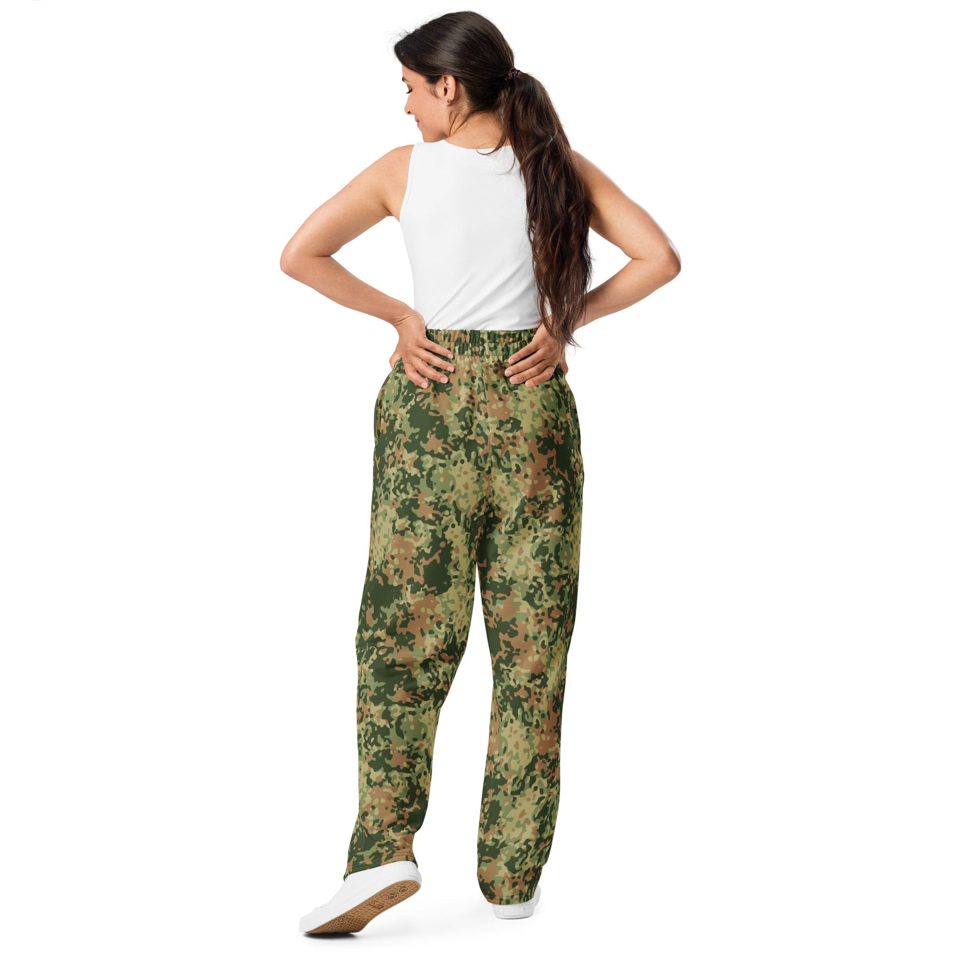 Dutch Fractal Multitone CAMO Unisex Wide-Leg Joggers