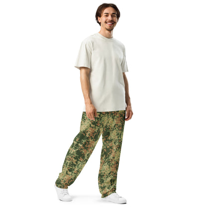 Dutch Fractal Multitone CAMO Unisex Wide-Leg Joggers