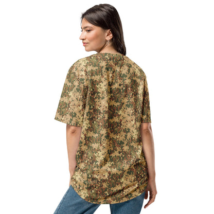 Dutch Fractal Tan CAMO baseball jersey - Baseball Jerseys