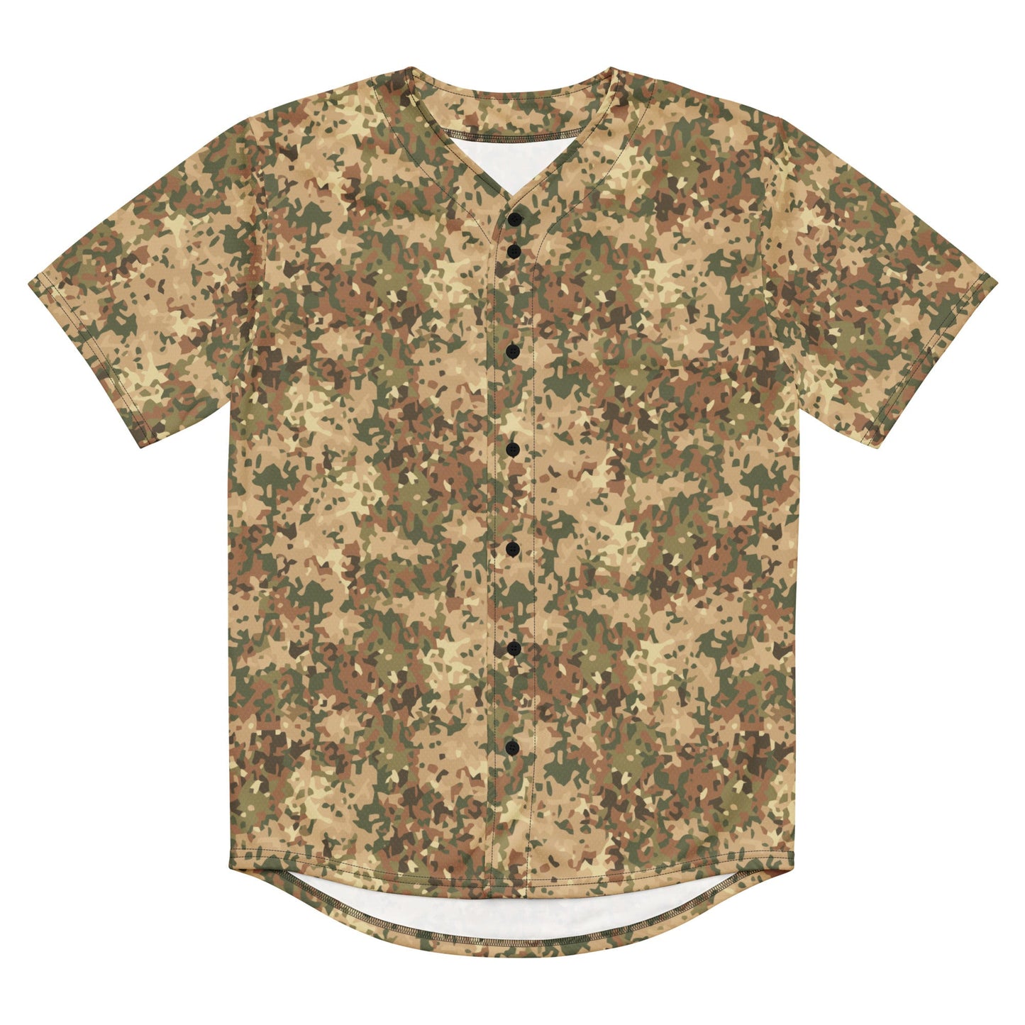 Dutch Fractal Tan CAMO baseball jersey - Baseball Jerseys