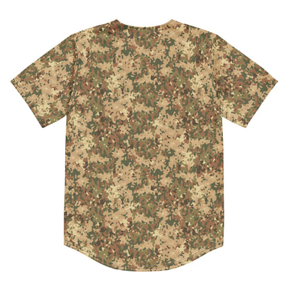 Dutch Fractal Tan CAMO baseball jersey - Baseball Jerseys