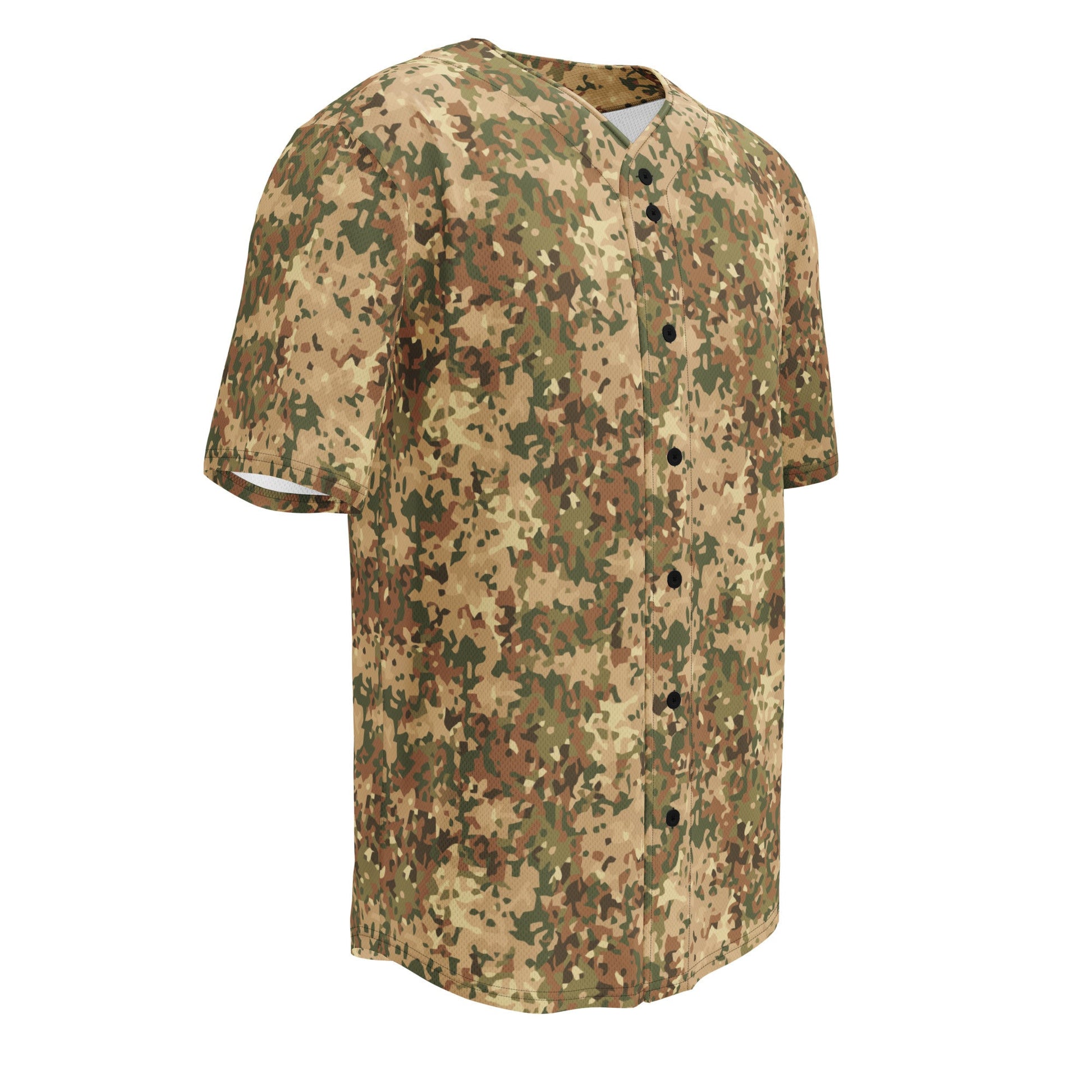 Dutch Fractal Tan CAMO baseball jersey - Baseball Jerseys