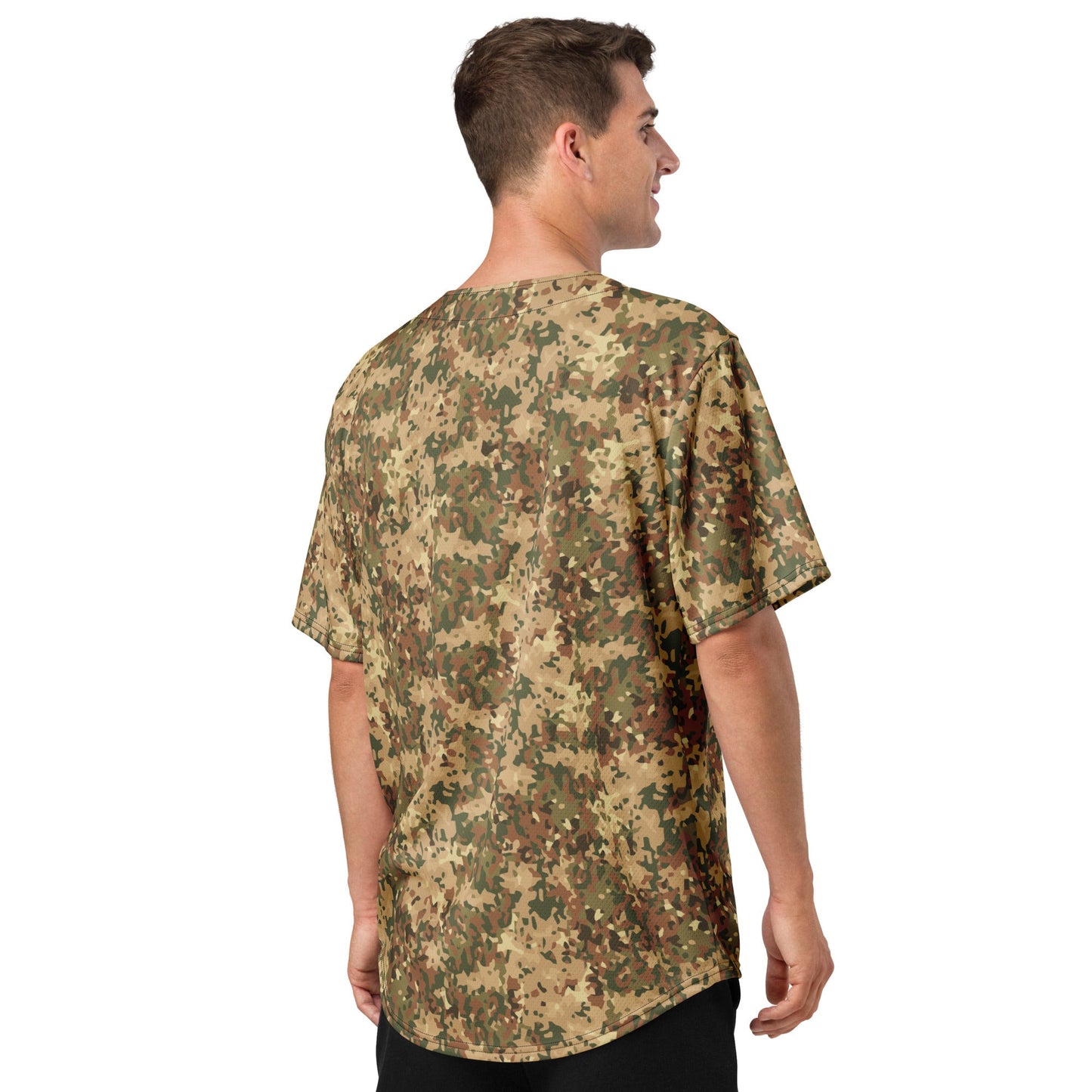 Dutch Fractal Tan CAMO baseball jersey - Baseball Jerseys
