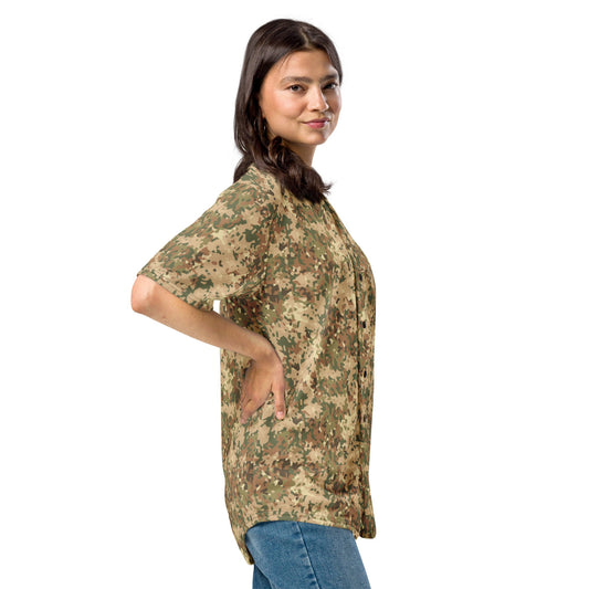 Dutch Fractal Tan CAMO baseball jersey - Baseball Jerseys