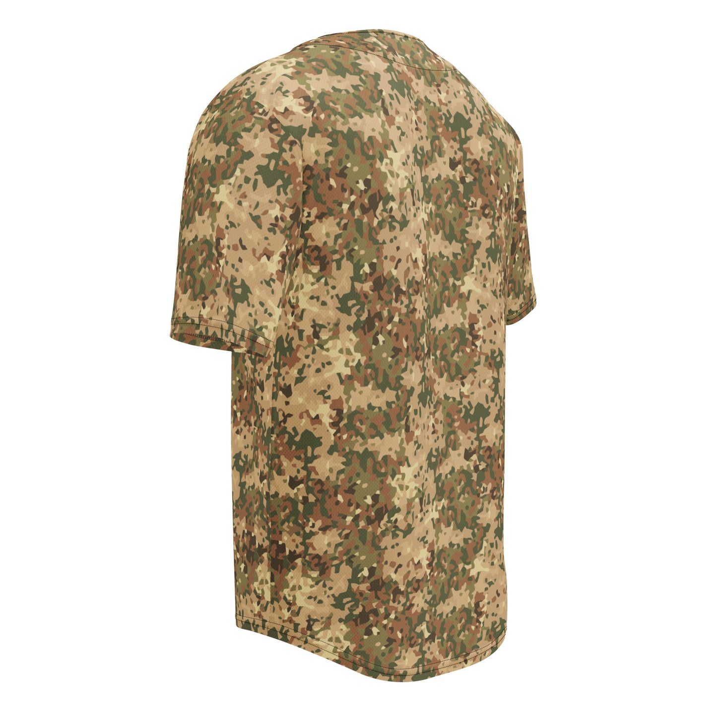 Dutch Fractal Tan CAMO baseball jersey - Baseball Jerseys