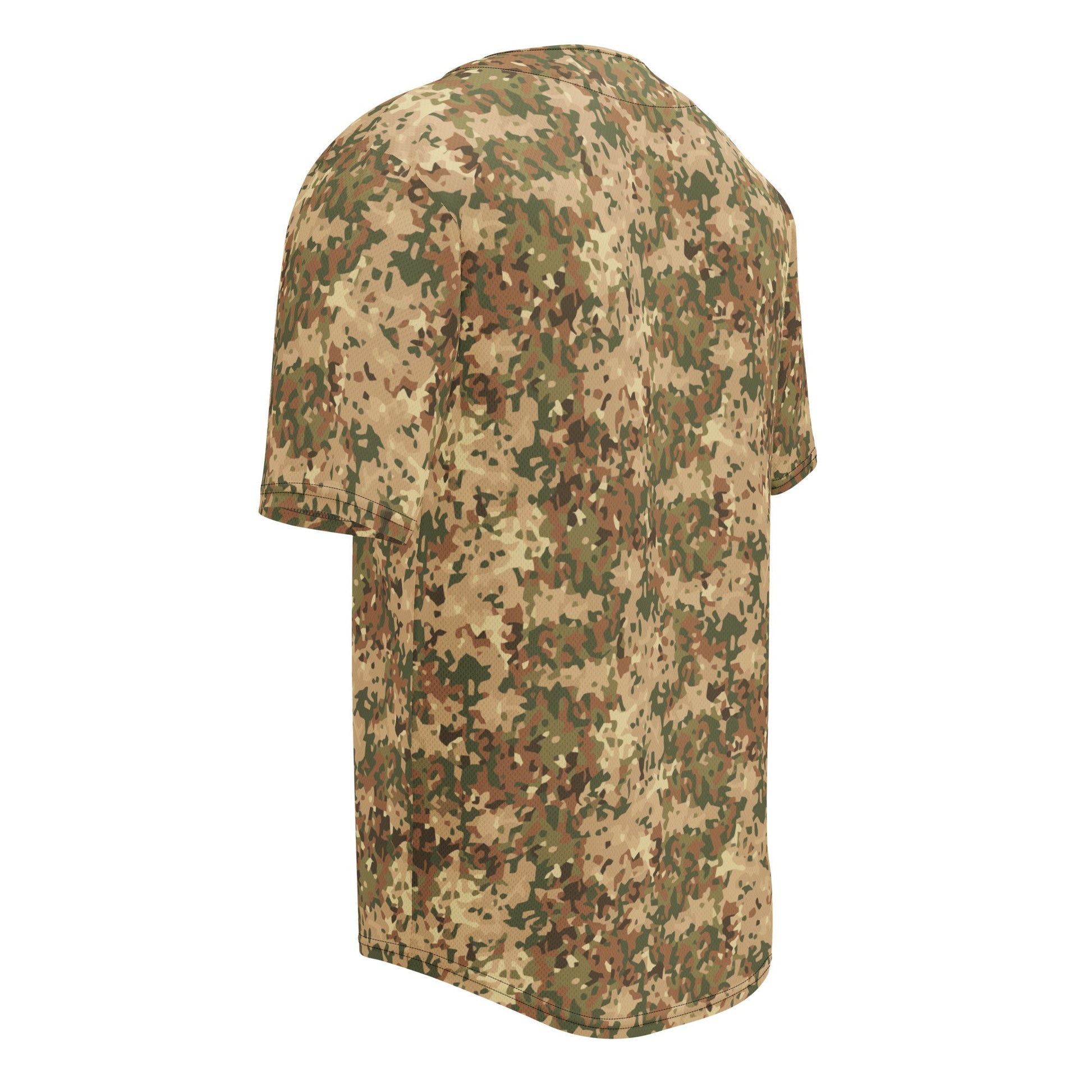 Dutch Fractal Tan CAMO baseball jersey - Baseball Jerseys