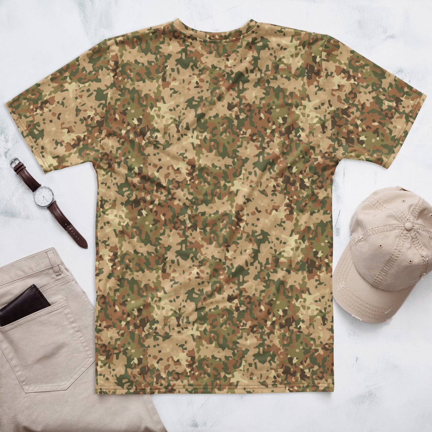 Dutch Fractal Tan CAMO Mens t-shirt - T-Shirts