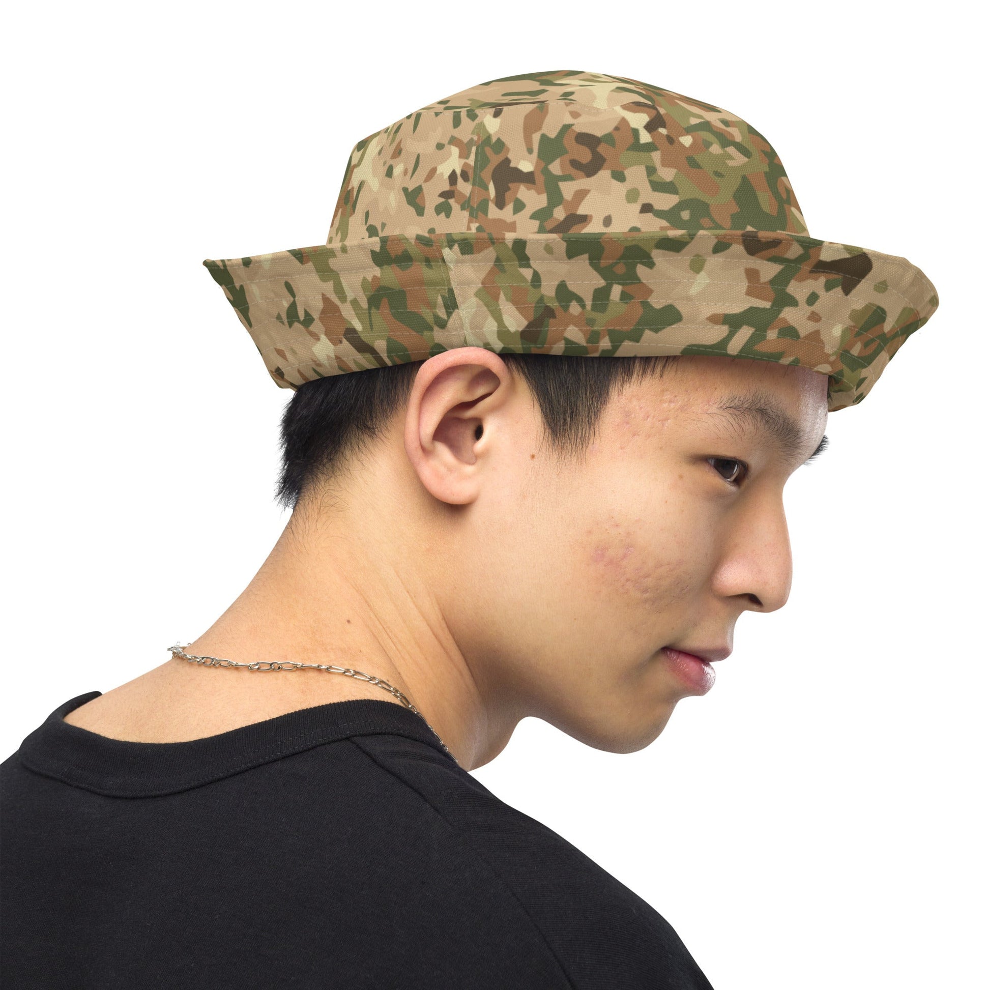 Dutch Fractal Tan CAMO Reversible bucket hat - Bucket Hats