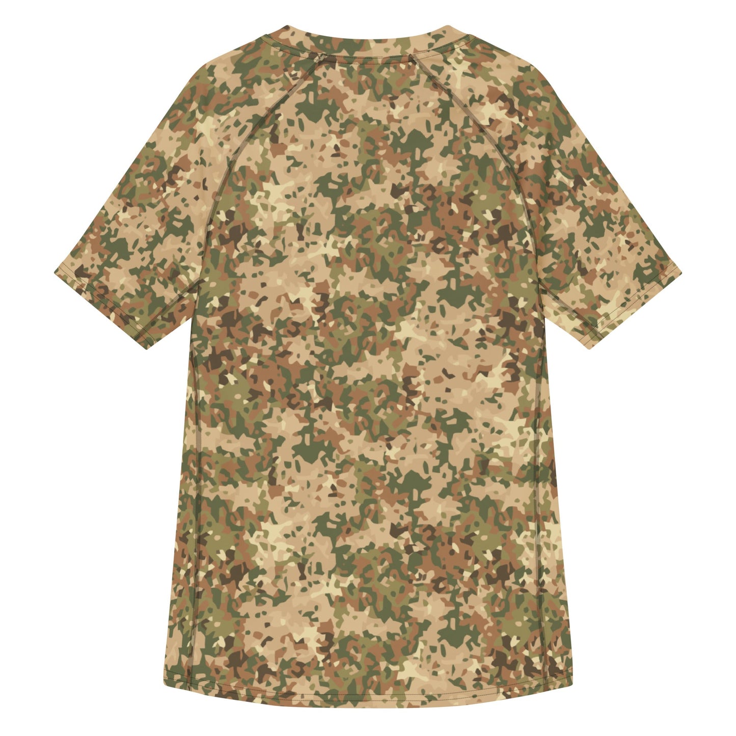 Dutch Fractal Tan CAMO Mens Short-Sleeve Rash Guard