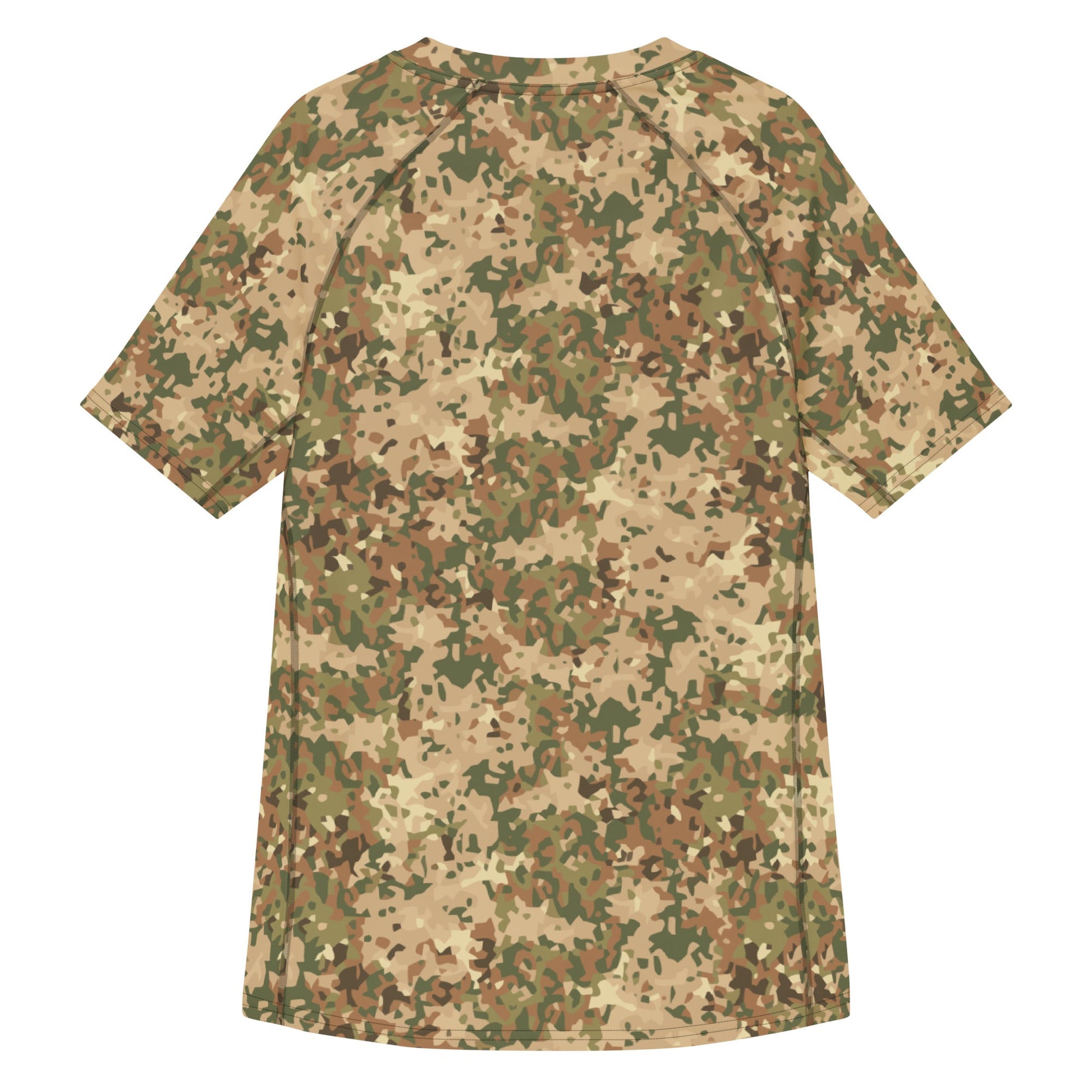 Dutch Fractal Tan CAMO Mens Short-Sleeve Rash Guard