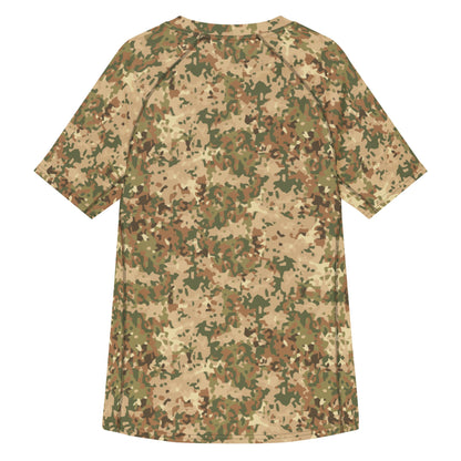Dutch Fractal Tan CAMO Mens Short-Sleeve Rash Guard