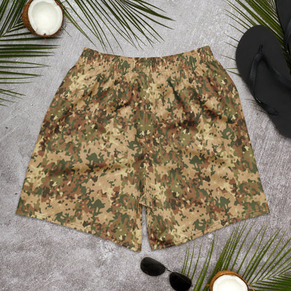 Dutch Fractal Tan CAMO Unisex Athletic Long Shorts