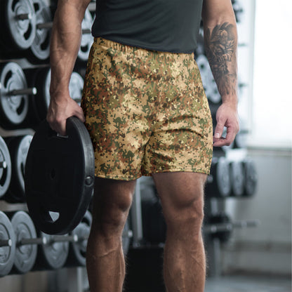 Dutch Fractal Tan CAMO Unisex Athletic Long Shorts - XS