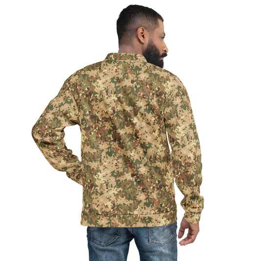 Dutch Fractal Tan CAMO Unisex Bomber Jacket - Jackets