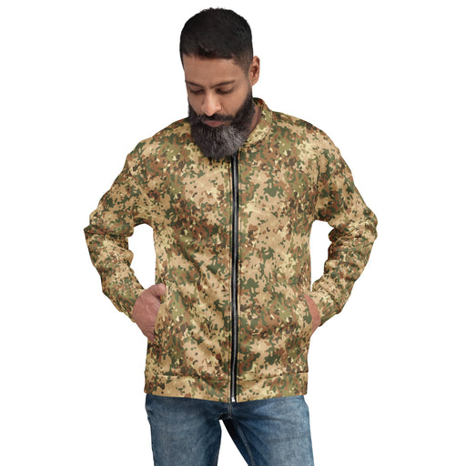Fractal Dutch Arid CAMO Unisex Bomber Jacket - XS