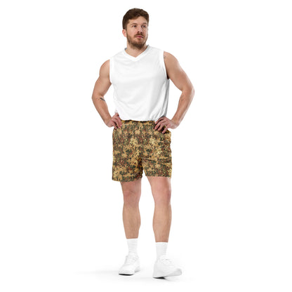 Dutch Fractal Tan CAMO Unisex Mesh Shorts