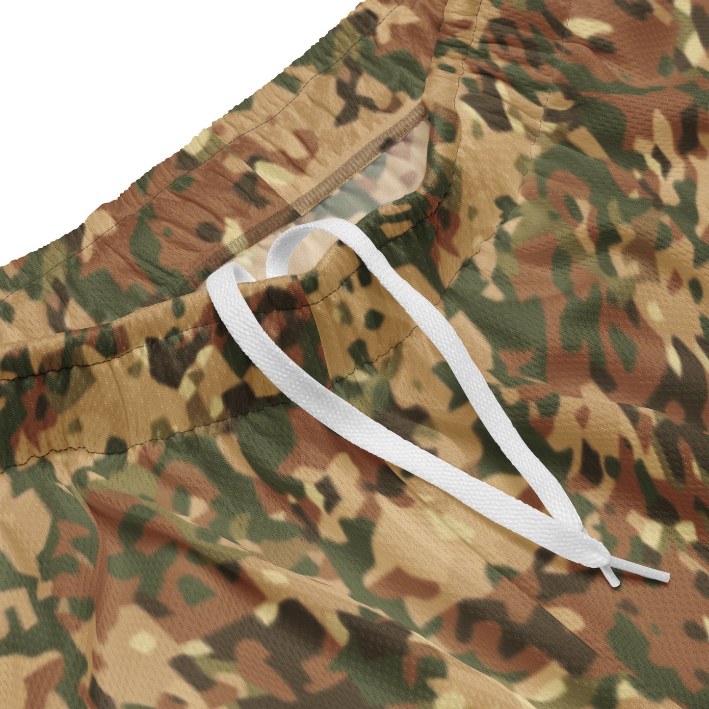 Dutch Fractal Tan CAMO Unisex Mesh Shorts