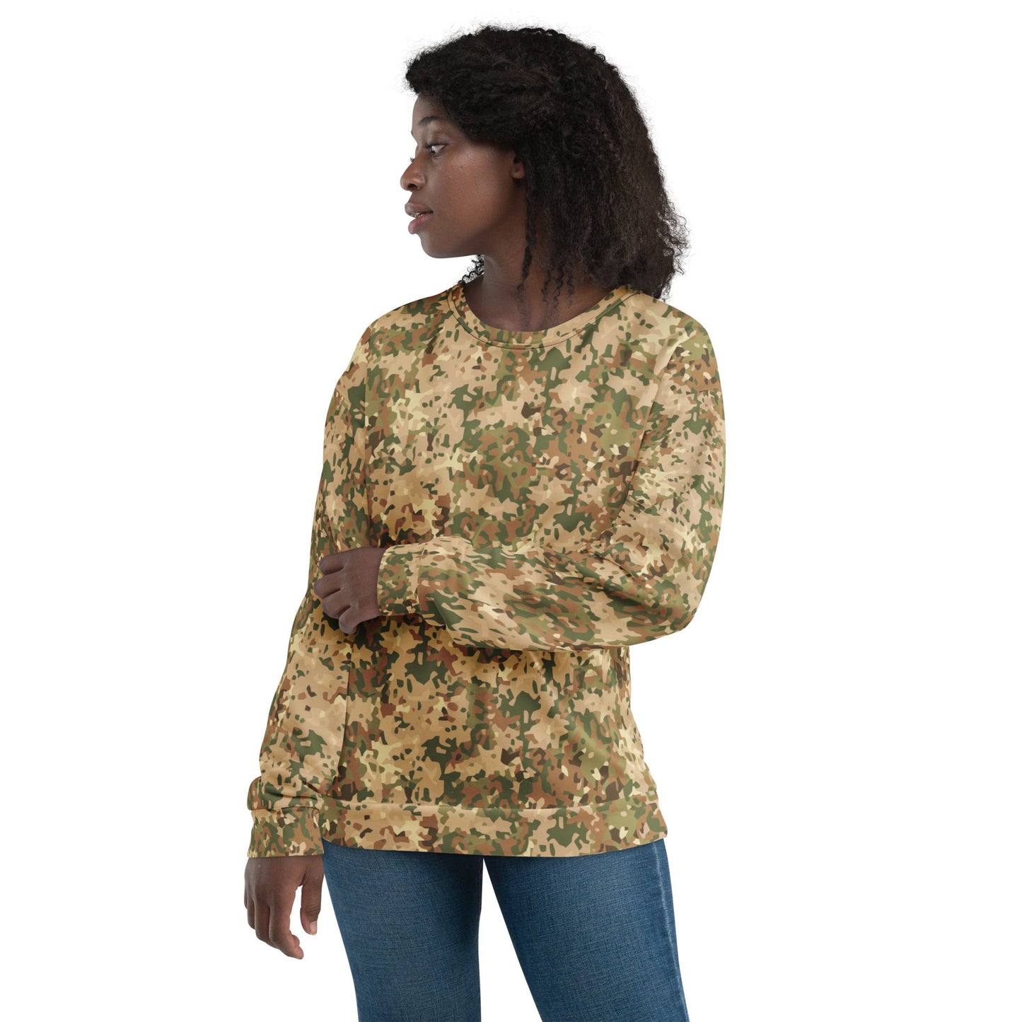 Dutch Fractal Tan CAMO Unisex Sweatshirt - Sweatshirts