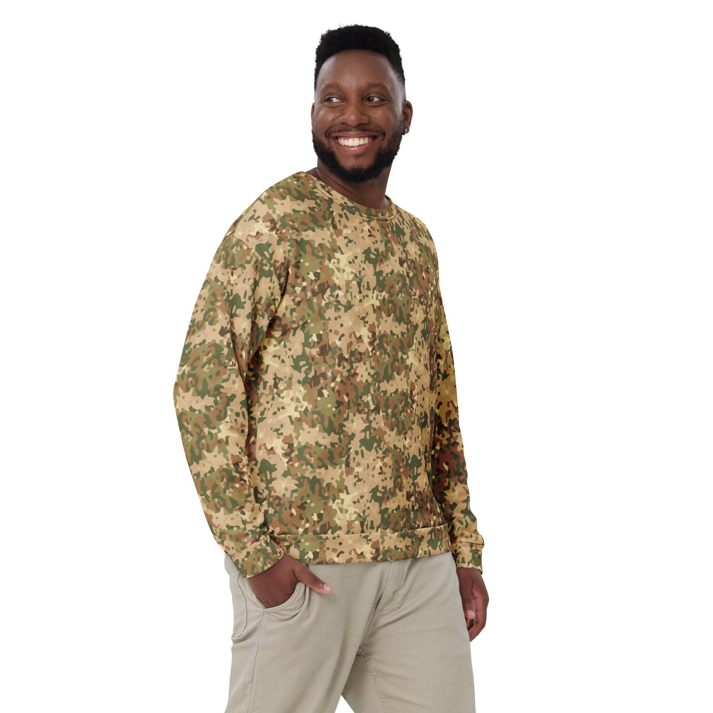 Dutch Fractal Tan CAMO Unisex Sweatshirt - Sweatshirts
