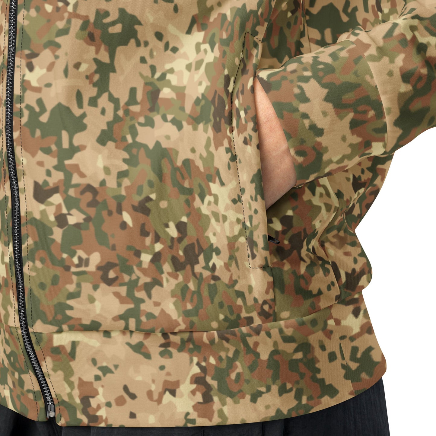 Dutch Fractal Tan CAMO Unisex track jacket - Track Jackets