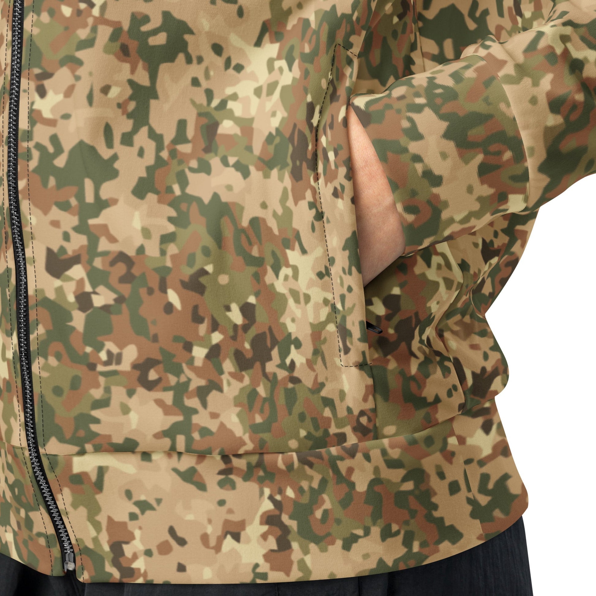 Dutch Fractal Tan CAMO Unisex track jacket - Track Jackets