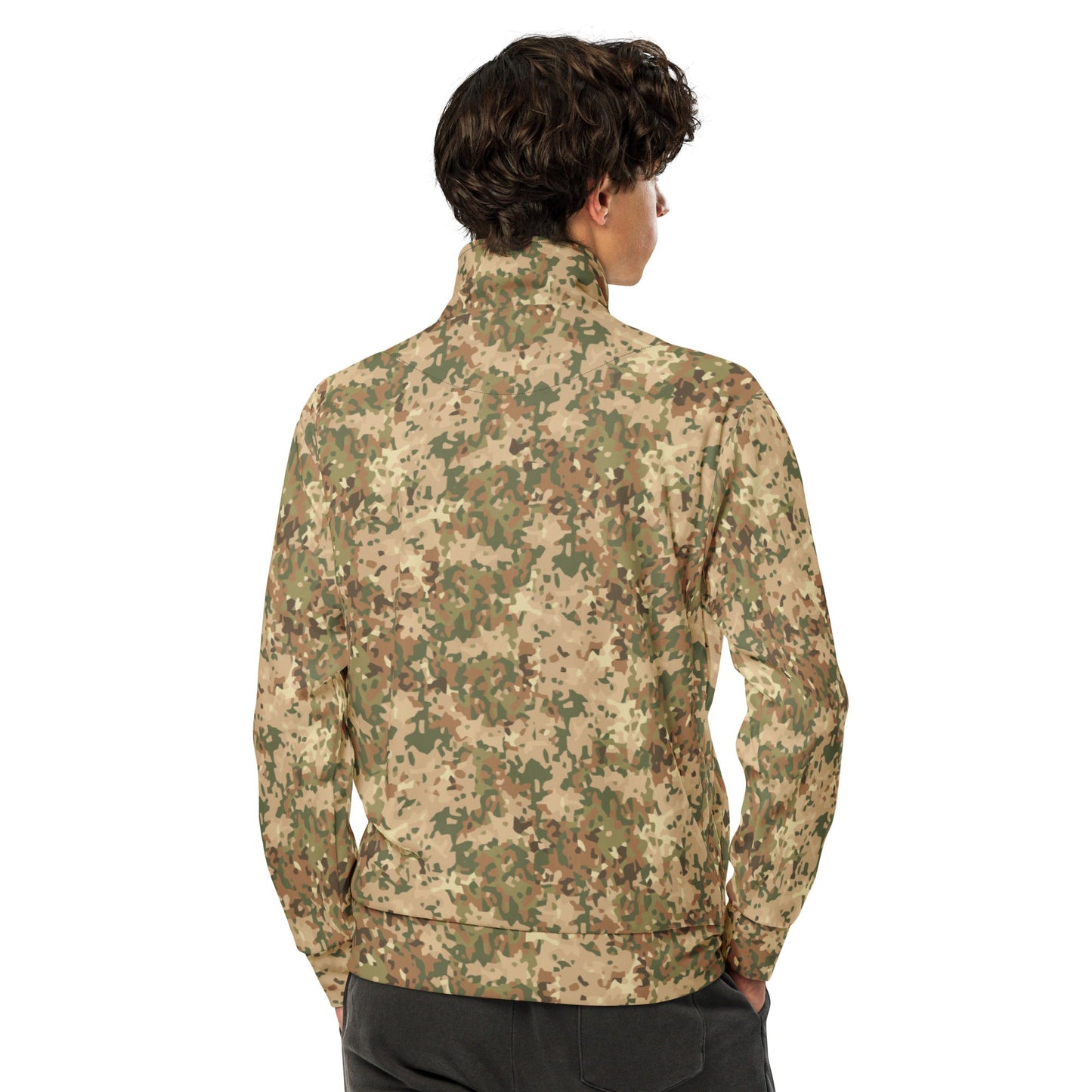 Dutch Fractal Tan CAMO Unisex track jacket - Track Jackets