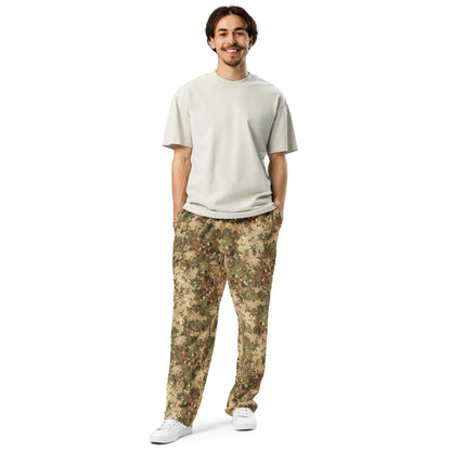 Dutch Fractal Tan CAMO Wide-leg joggers - Joggers
